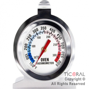 TERMOMETRO PARA HORNO ACERO INOXIDABLE X 1
